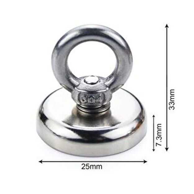  25mm Fishing Magnet - Neodyum Pot Mıknatıs