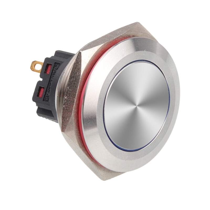  28b-p1 28mm Düz Yaylı Metal Buton