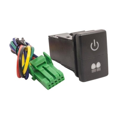 2'li ON-OFF Switch Blue Light 5-Wired 12V 3A Power + Driving Lights ...