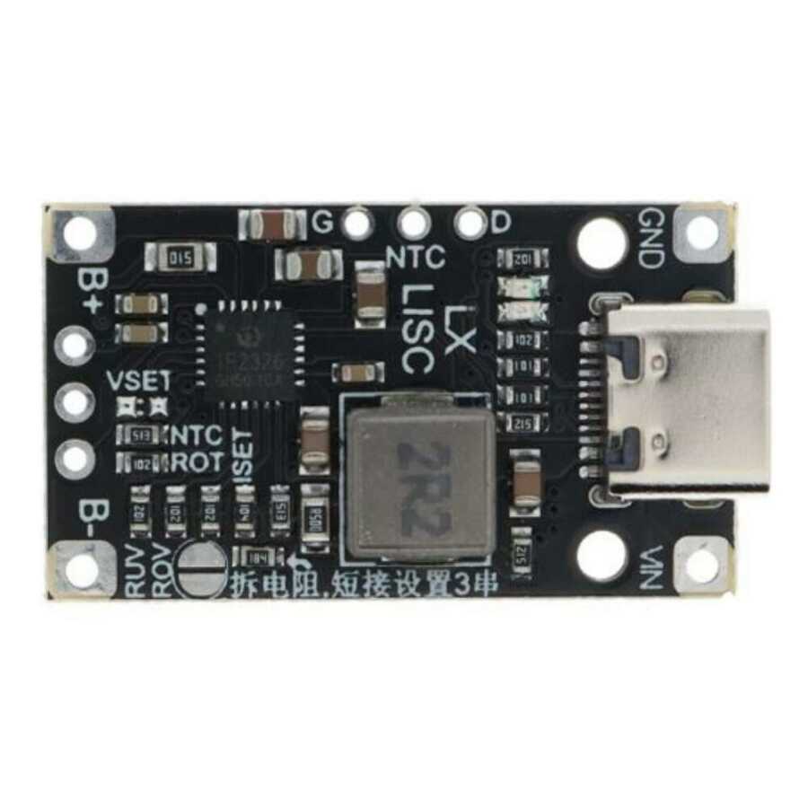  2s 7.4v Lityum Pil Şarj Devresi Usb C