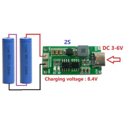 2S 8.4V 2A Li-ion & Lipo Battery Charging Circuit - 3
