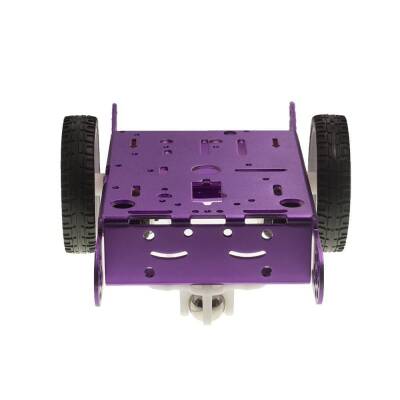 2wd mBot Aluminum Vehicle Kit - Purple (Including Engine and Wheel) - 4