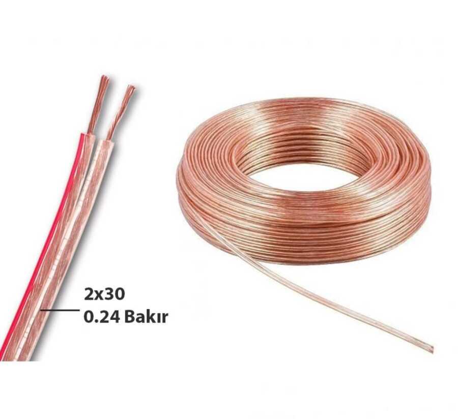  2x0,50 Kordon Kablo - 1 Metre