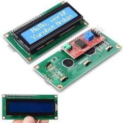 2x16 Blue LCD Display with I2C Module - 1