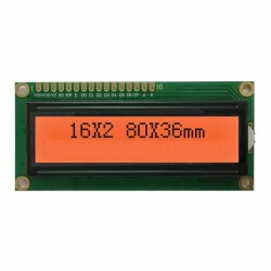 2X16 LCD Display Upper Left Orange - SMR1602A - 2