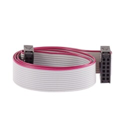 2x6 12 Pin Female-Female Flat Cable - 50cm 