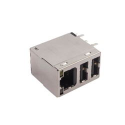 2xUSB-A 2.0 Dişi - 1xRJ45 Dişi Ethernet Port PCB Tipi - 3