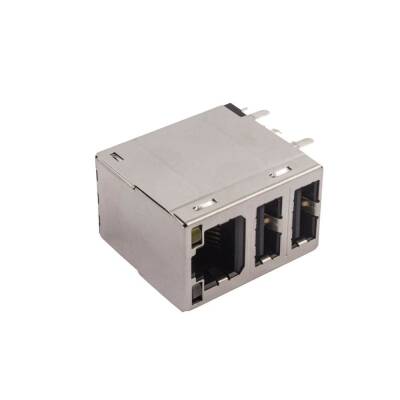 2xUSB-A 2.0 Female - 1xRJ45 Female Ethernet Port PCB Type - 3