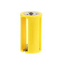 3 AA Battery Holders - 1.5V Parallel D-Type Battery Converter Yellow - 1