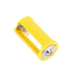 3 AA Battery Holders - 1.5V Parallel D-Type Battery Converter Yellow - 2