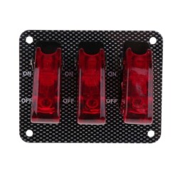 3-way ON-OFF Toggle Switch Panel 