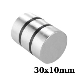30x10mm Neodyum Güçlü Mıknatıs - Neodim Magnet 