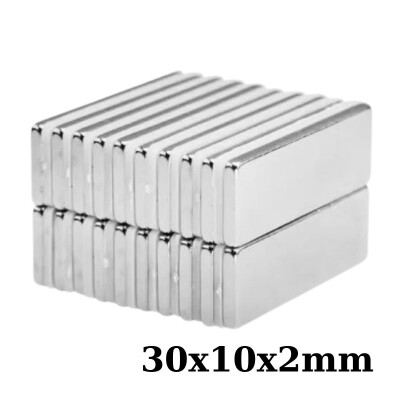 30x10x2mm Neodyum Güçlü Mıknatıs - Neodim Magnet - 1