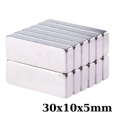 30x10x5mm Neodyum Güçlü Mıknatıs - Neodim Magnet - 1