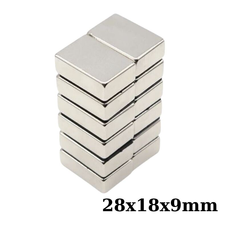  28x18x9mm Neodyum Güçlü Mıknatıs - Neodim Magnet