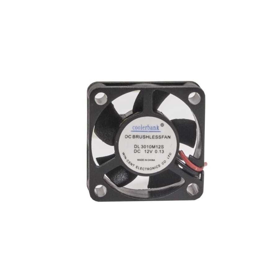  30x30x10mm 12v 0.13a Fan 2 Kablolu