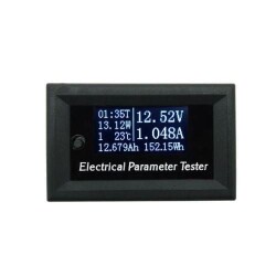 33V 10A 7in1 Dijital Voltmetre Ampermetre - Zaman Sıcaklık Watt Ölçer - 1