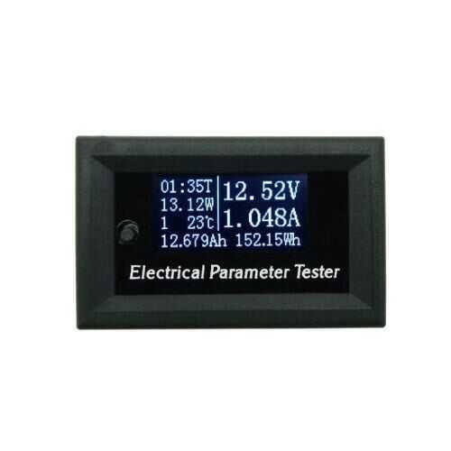  33v 3a 7in1 Dijital Voltmetre Ampermetre - Zaman Sıcaklık Watt Ölçer