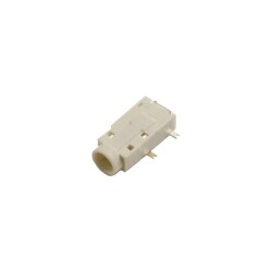 3.5mm Stereo 4-Pin SMD Jack Female - White 