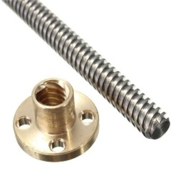 3D Yazıcı Vidalı Mil Somun 500mm - 50 cm - t8 8mm 