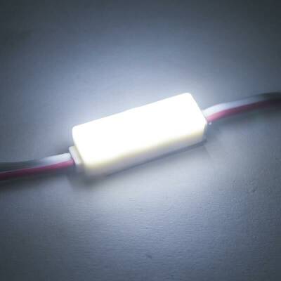 3'lü Mercekli Mini Modül Led - Beyaz 12V 0.5W - 2