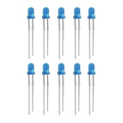 3mm Blue Led Package - 10 Pieces 