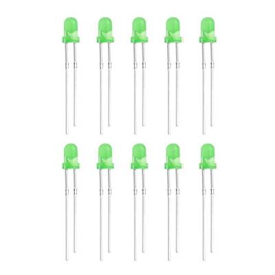 3mm Green Led Package - 10 Pieces - 1