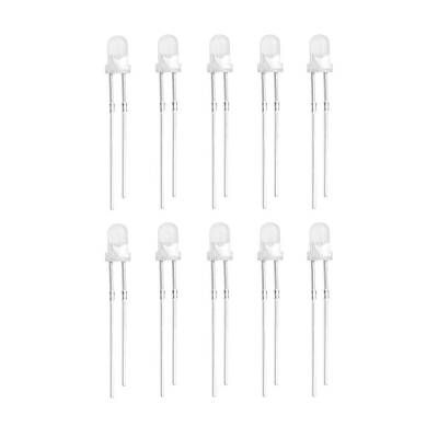 3mm White Led Package - 10 Pieces - 1