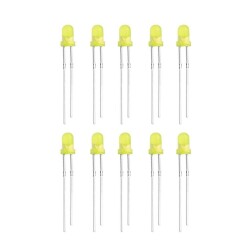 3mm Yellow Led Package - 10 Pieces 