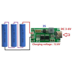 3S 12.6V 1A Li-ion & Lipo Battery Charging Circuit - 3