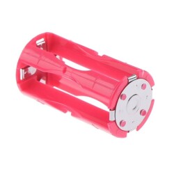 4 AAA Battery Holders - 1.5V Parallel C-Type Battery Converter Pink - 2