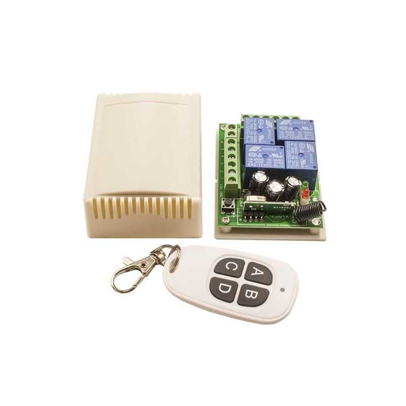  4 Kanal 12v Uzaktan Kumandalı Rf Modülü Alıcı Verici