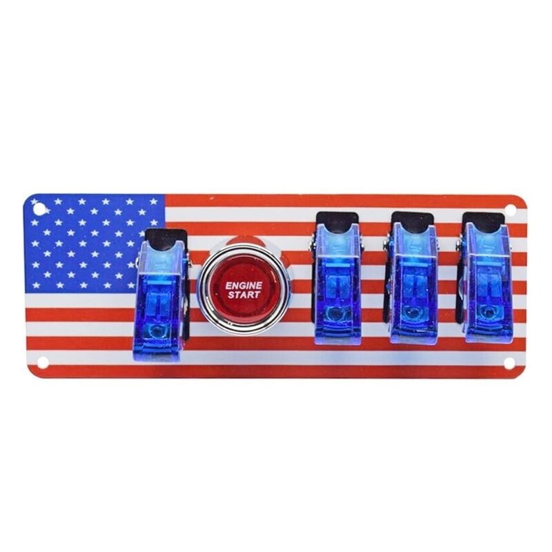 4-way ON-OFF Toggle Switch Panel - With Engine Start Button Motorobit ...