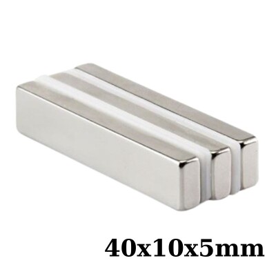 40x10x5mm Neodyum Güçlü Mıknatıs - Neodim Magnet - 1