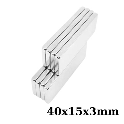 40x15x3mm Neodyum Güçlü Mıknatıs - Neodim Magnet - 1