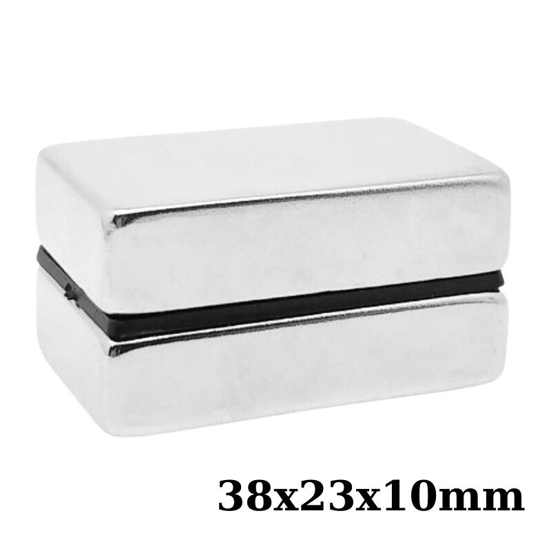  38x23x10mm Neodyum Güçlü Mıknatıs - Neodim Magnet