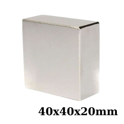 40x40x20mm Neodyum Güçlü Mıknatıs - Neodim Magnet - 1
