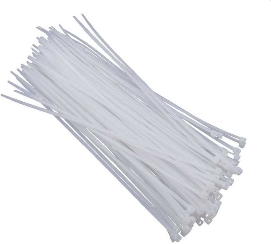  4.8mmx300mm Kablo Bağı Beyaz - 100 Adet