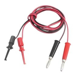 4mm Banana - Test Clip Converter Cable 1 Meter 