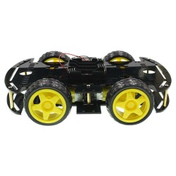 4WD Black Chassis Wheel Car Kit - 2
