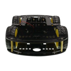 4WD Black Chassis Wheel Car Kit - 3
