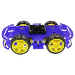 4WD Blue Chassis Wheel Car Kit 