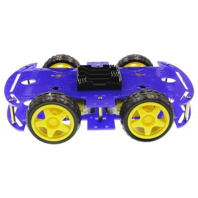 4WD Blue Chassis Wheel Car Kit - 1
