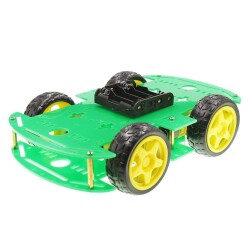 4WD Green Chassis Wheel Car Kit - 1