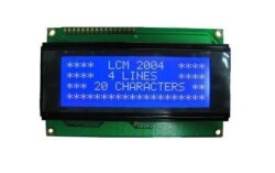 4X20 LCD Ekran Mavi 