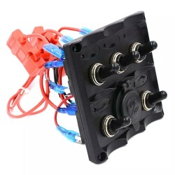 5 Pin ON-OFF Toggle Switch Panel - Lighter Output 