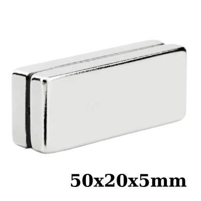 50x20x5mm Neodyum Güçlü Mıknatıs - Neodim Magnet - 1