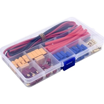 52 Pieces T-Plug/EC3/XT60 Male and Female Connector. Silicone Cable and Heat Shrink Tubing Set - 2