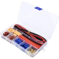 52 Pieces T-Plug/EC3/XT60 Male and Female Connector. Silicone Cable and Heat Shrink Tubing Set - 3