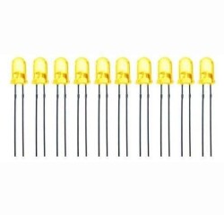 5mm 2V Yellow Led Package - 10 Pcs 